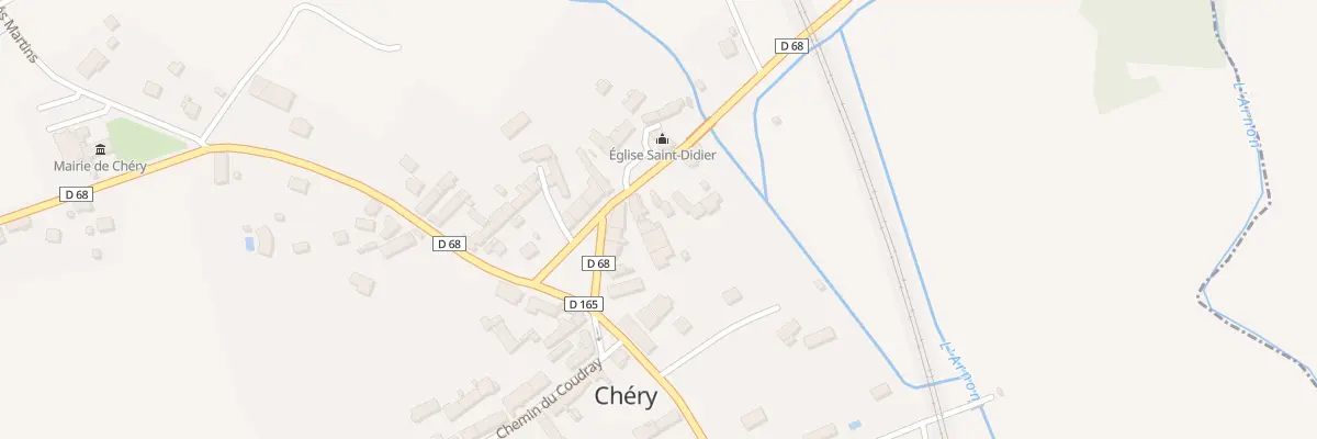 Plan du 7 Rte de Lury à Chéry