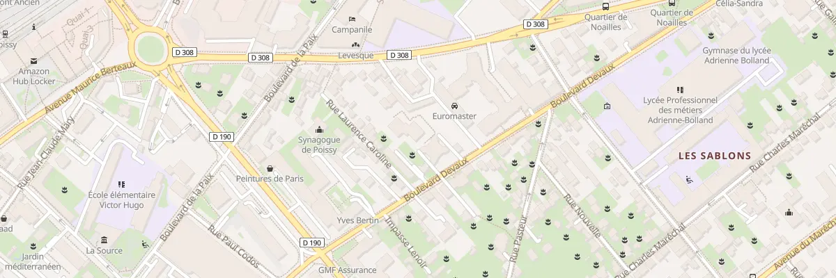 Plan du 39 Bd Devaux à Poissy