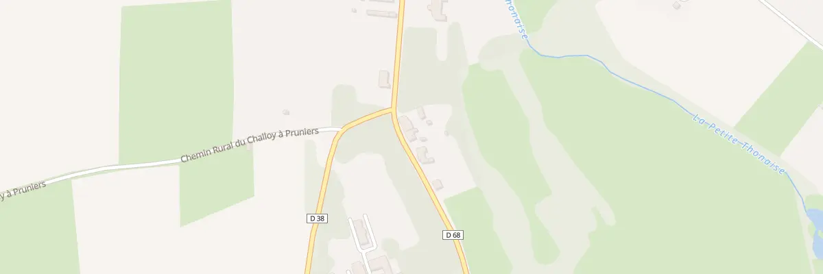Plan du 17 Rte de la Berthenoux à Pruniers