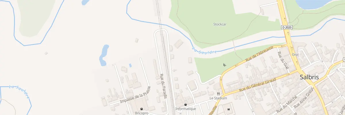 Plan du 8 Rue du Paradis à Salbris