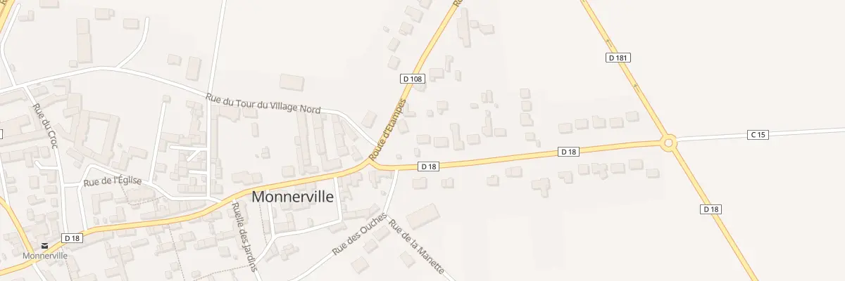 Plan du 1B Rte de Méréville à Monnerville