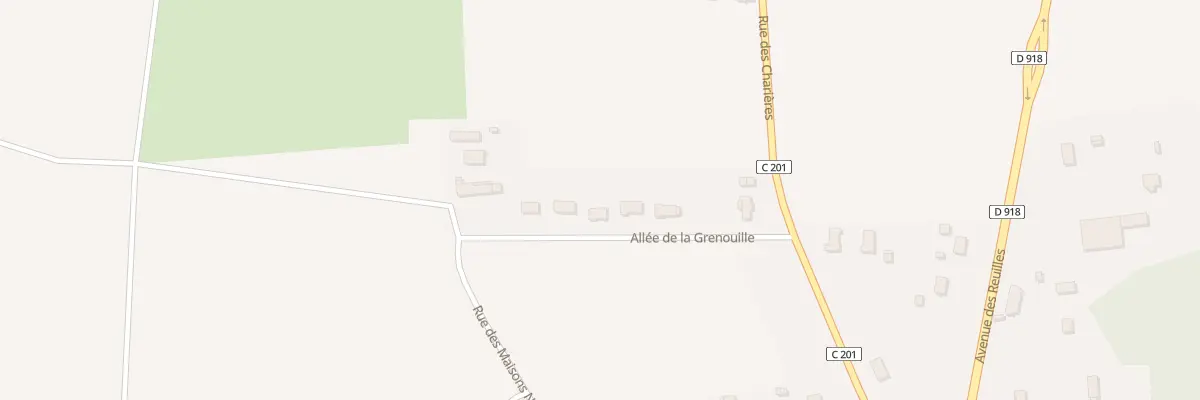 Plan du 7 All de la Grenouille à Méreau