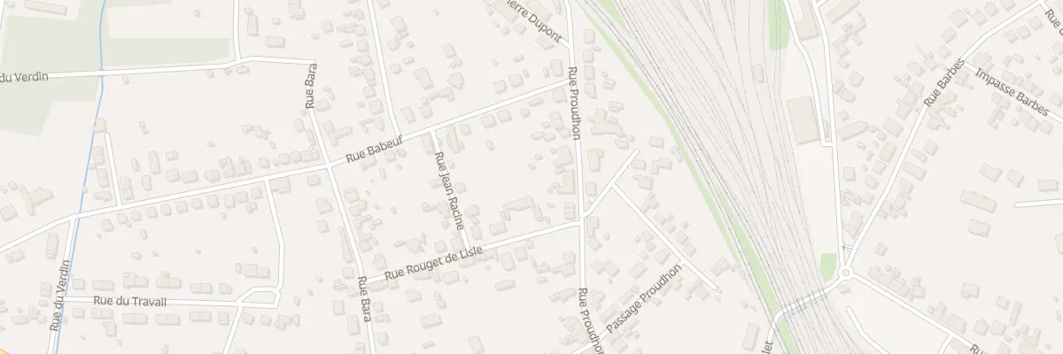 Plan du 38 Rue Proudhon à Vierzon