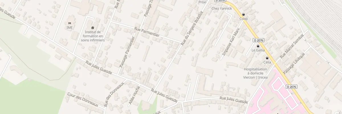 Plan du 19T Rue du Sgt Bobillot à Vierzon