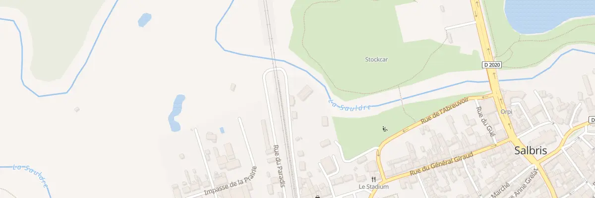 Plan du 10 Rue du Paradis à Salbris