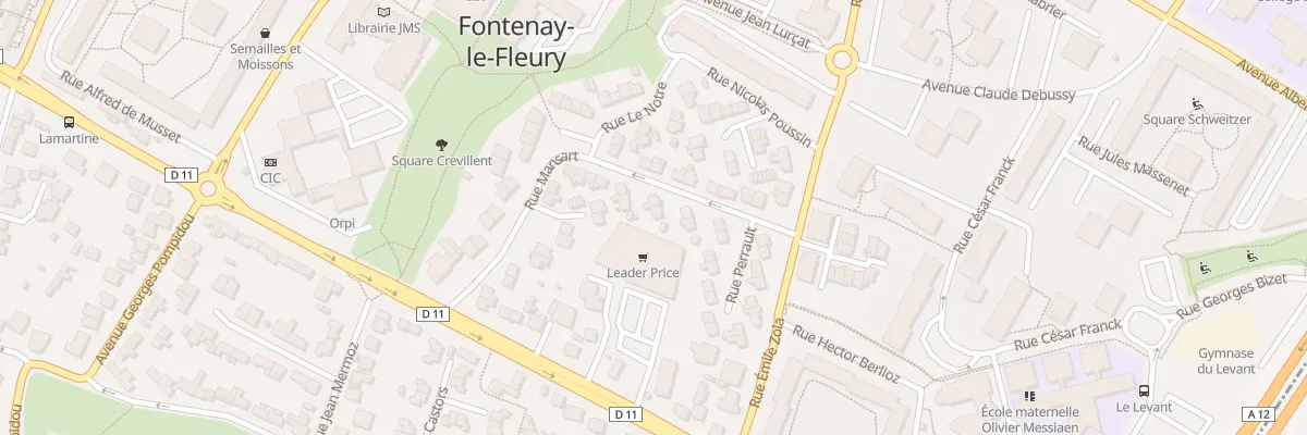 Plan du 36 Rue Mansart à Fontenay-le-Fleury