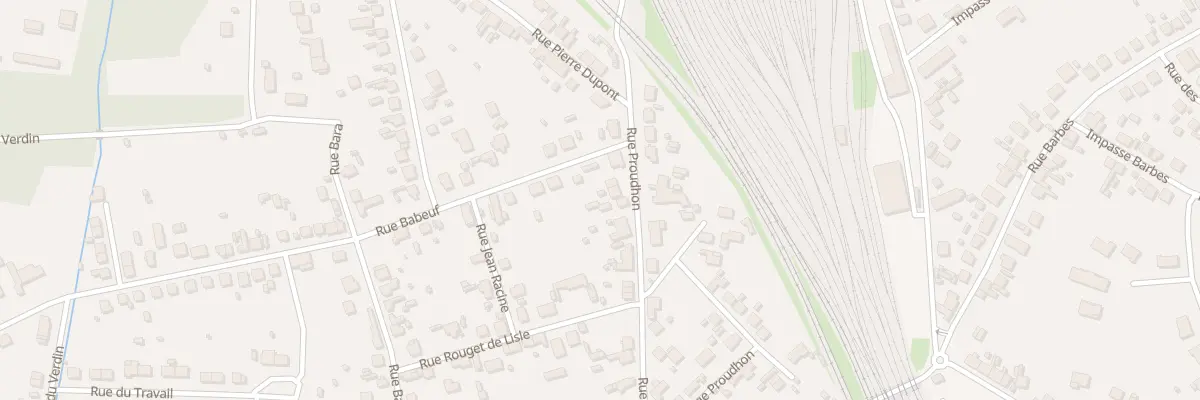 Plan du 44 Rue Proudhon à Vierzon
