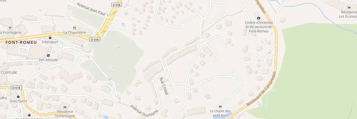 Plan du 14 Rue du Camping à Font-Romeu-Odeillo-Via