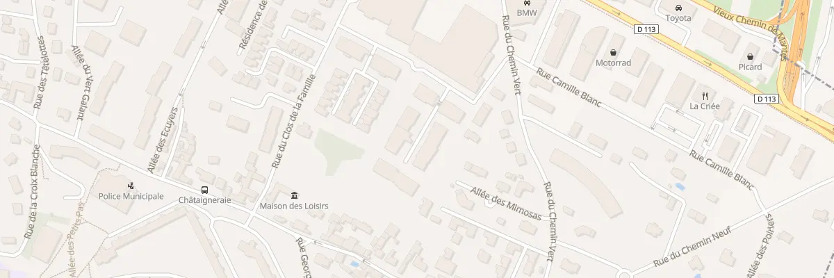 Plan du 9 Rue de la Croisee Verte à Chambourcy