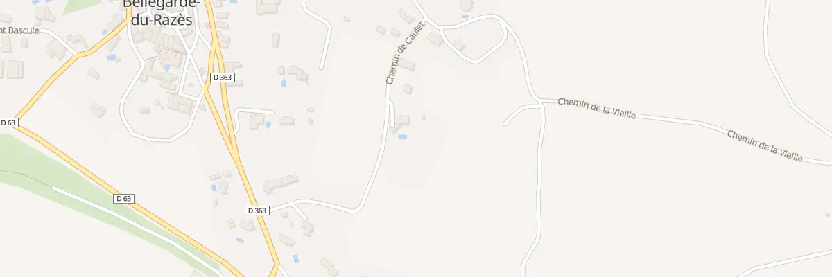 Plan du 9 Chem de Caulet à Bellegarde-du-Razès