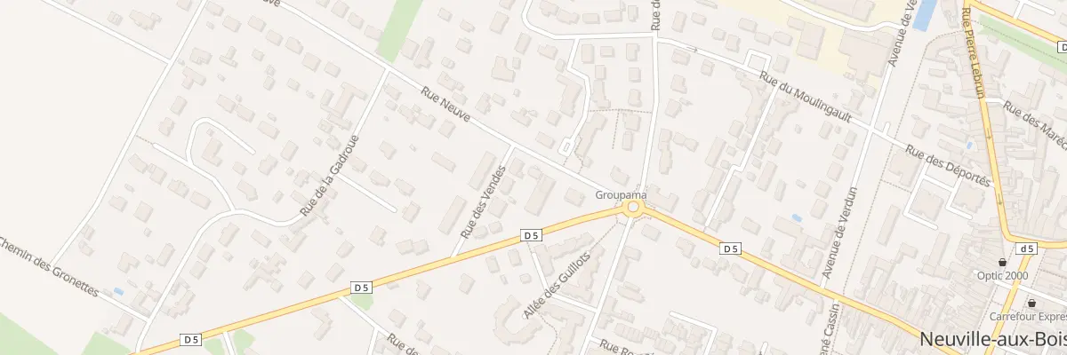 Plan du 4 Rue Neuve à Neuville-aux-Bois