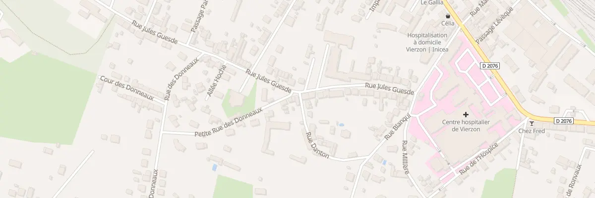 Plan du 11 Rue Danton à Vierzon