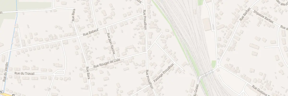 Plan du 32 Rue Proudhon à Vierzon