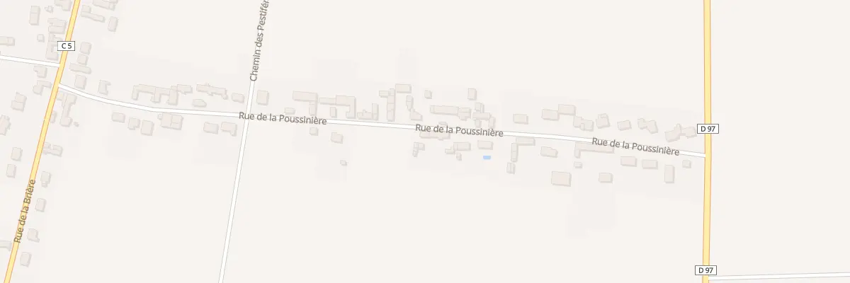 Plan du 42 Rue de la Poussinière à Bazoches-les-Gallerandes