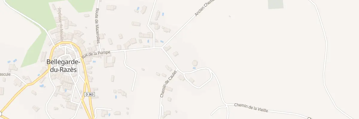 Plan du 3 Che de Caulet à Bellegarde-du-Razès