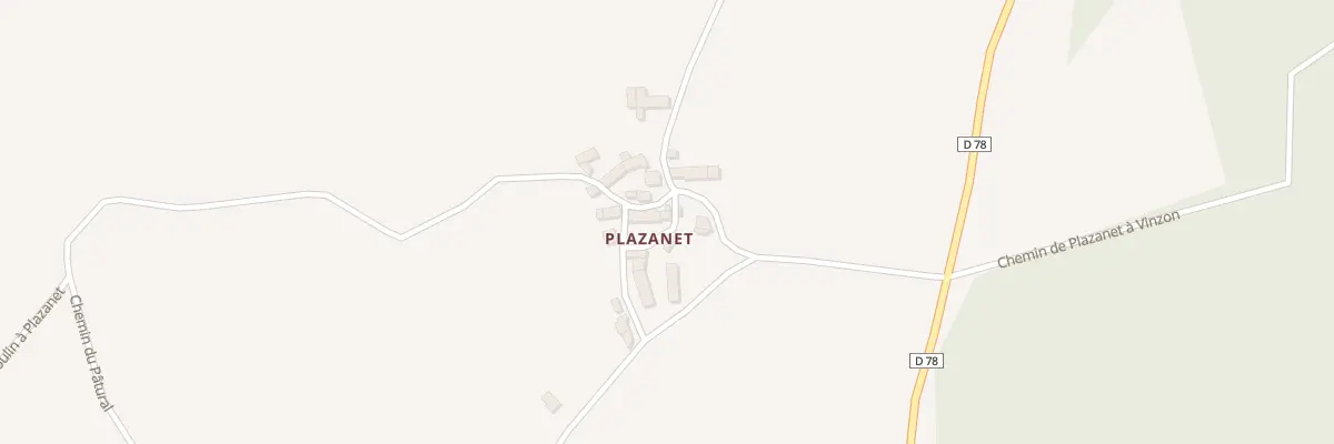 Plan du 7 Plazanet à Peyrelevade