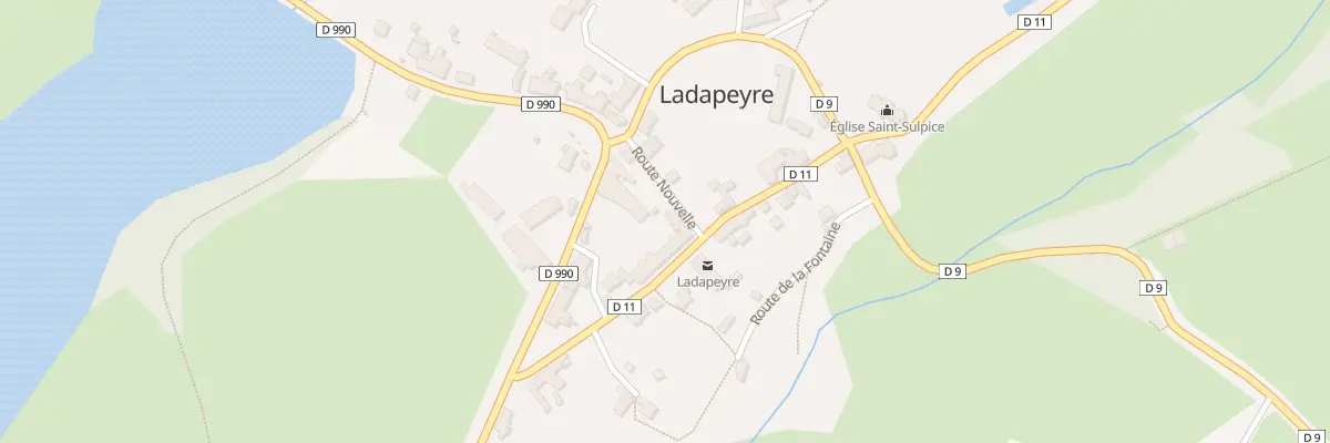 Plan du 9 Rte de Boussac à Ladapeyre