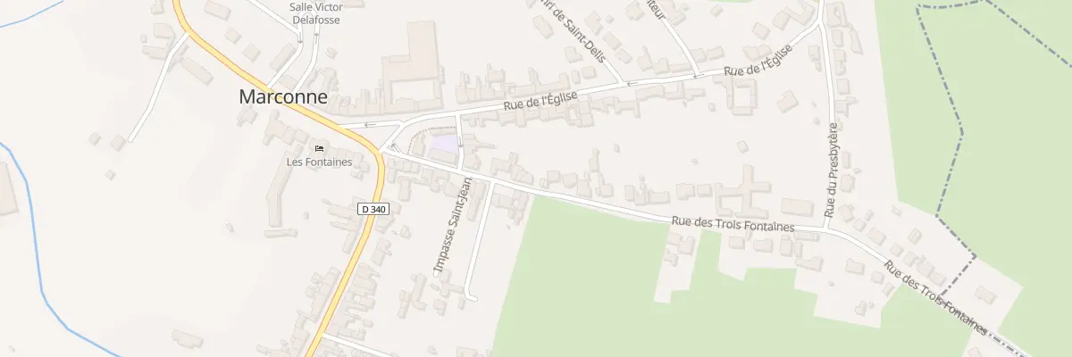 Plan du 13 Rue des Trois Fontaines à Hesdin-la-Forêt