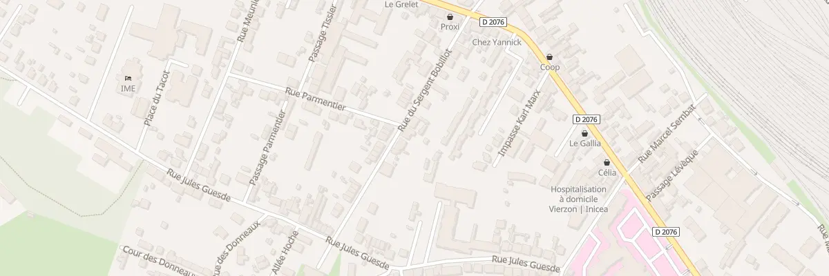 Plan du 12 Rue du Sgt Bobillot à Vierzon
