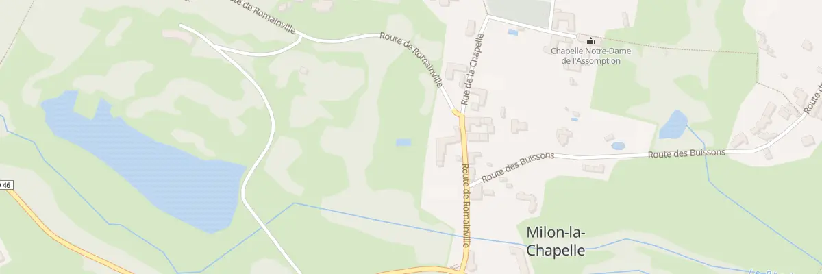 Plan du 1 Rte de Romainville à Milon-la-Chapelle