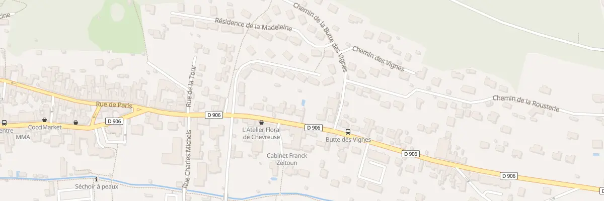 Plan du 21 Rue Porte de Paris à Chevreuse