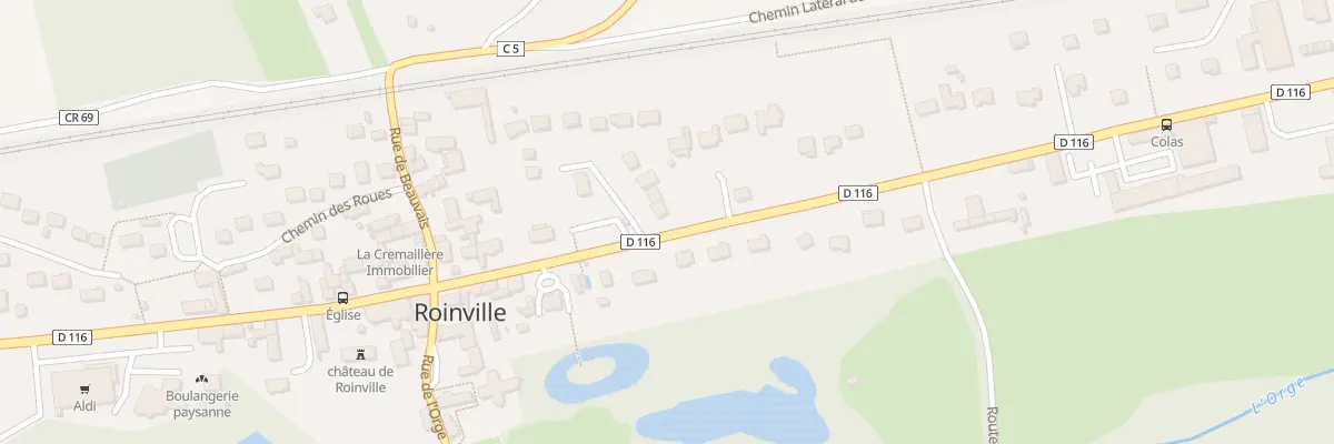 Plan du 2 Rue du Lavoir à Roinville