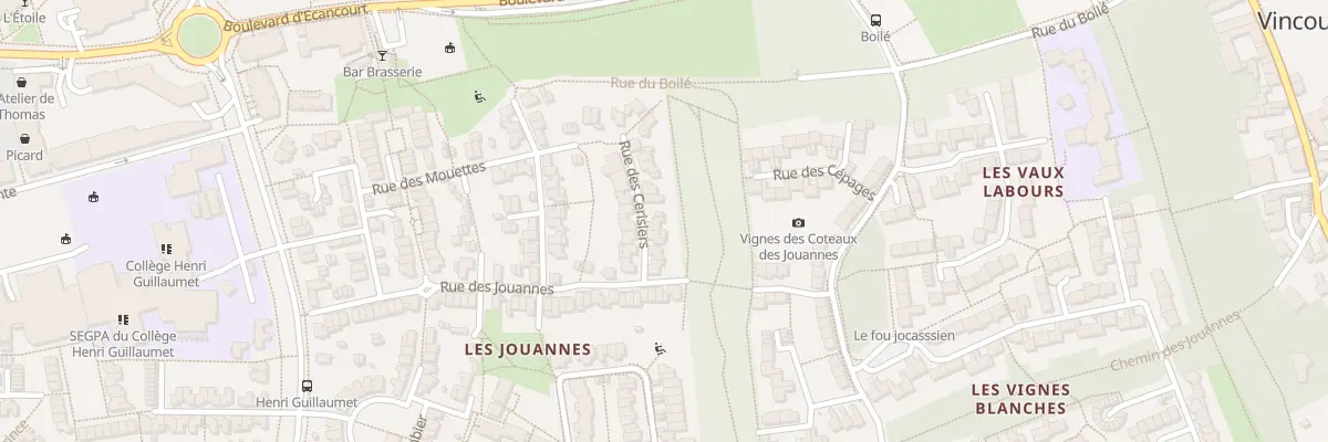 Plan du 8 Rue des Cerisiers à Jouy-le-Moutier