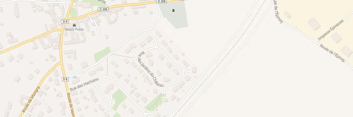Plan du 40 Rue des Jardins du Chateau à Rebréchien