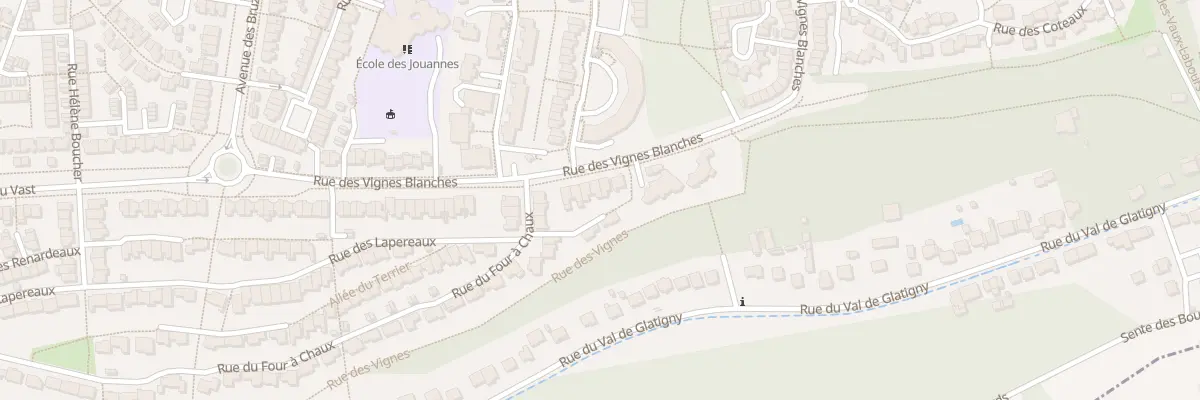Plan du 75 Rue des Vignes Blanches à Jouy-le-Moutier