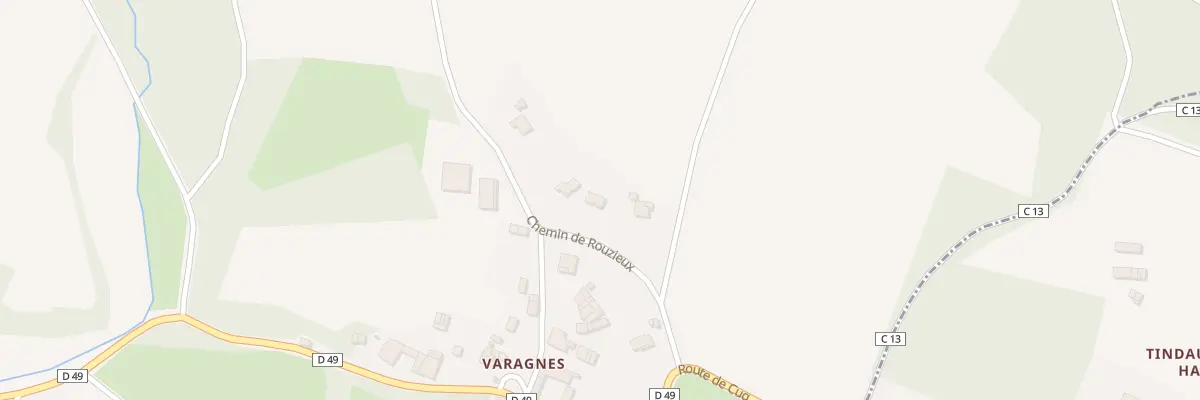 Plan du 70 Che de Rouzieux à Serviès