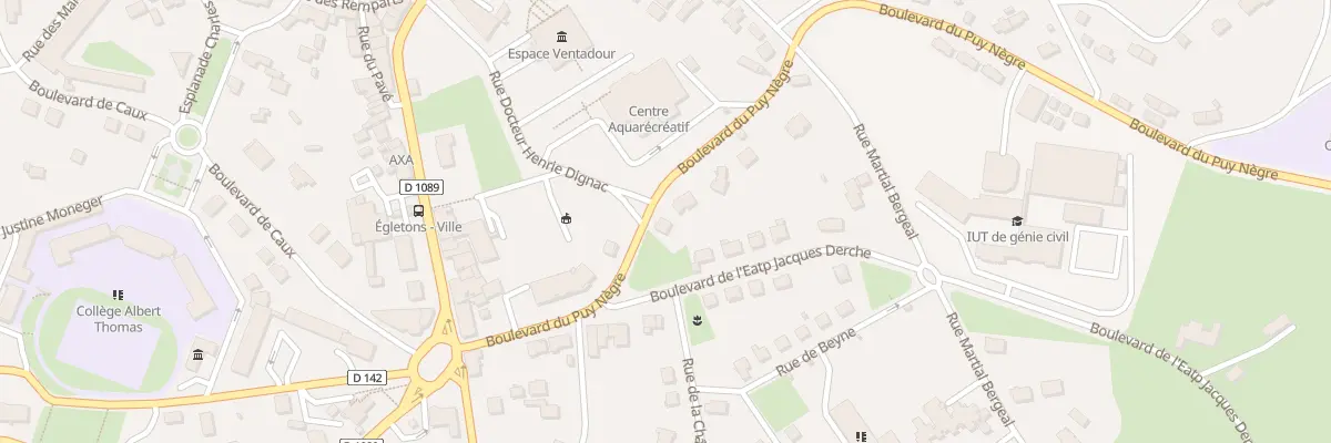 Plan du 16 Bd du Puy Nègre à Égletons