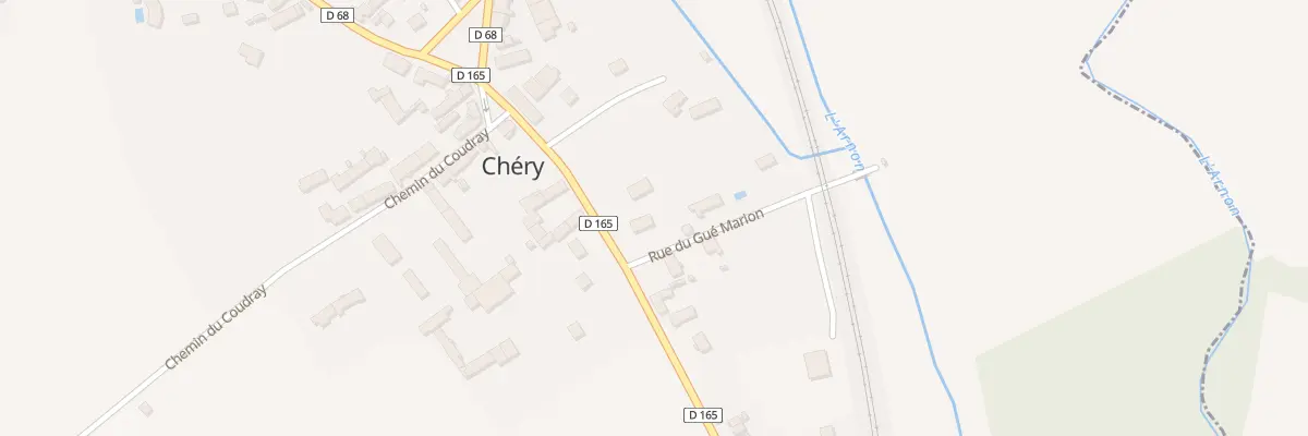 Plan du 1 Rue du Gué Marion à Chéry