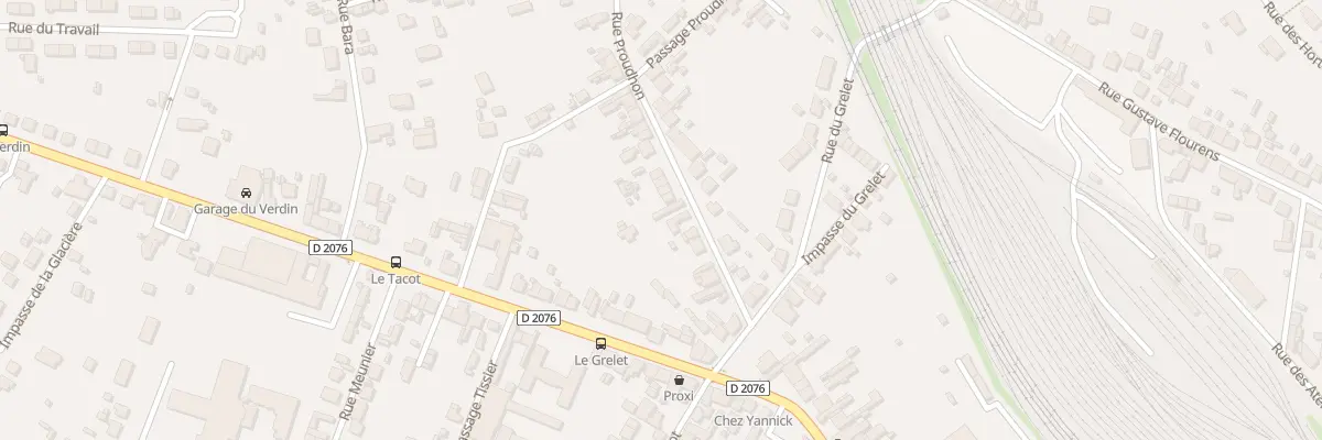 Plan du 8 Rue Proudhon à Vierzon