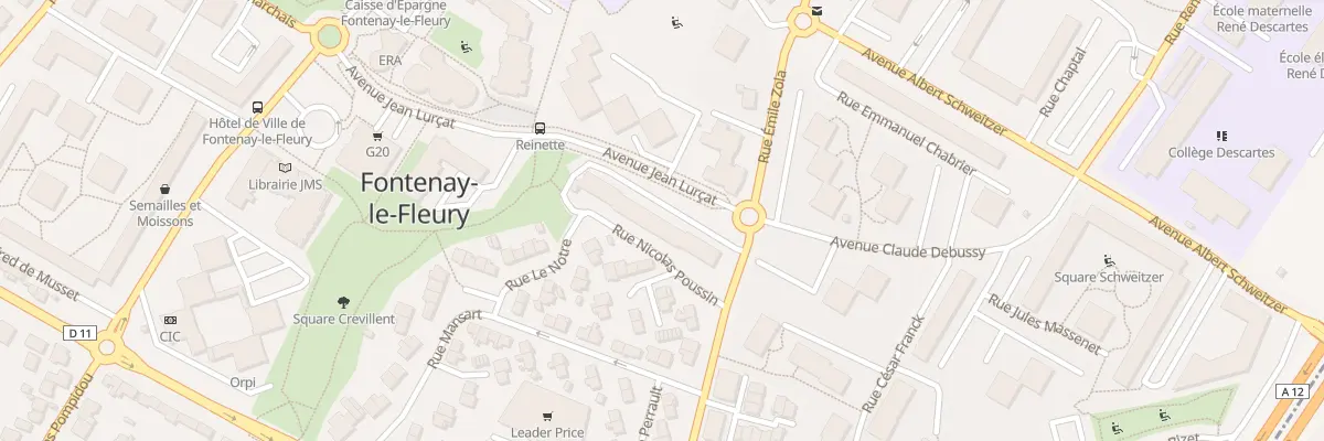 Plan du 14 Rue Poussin à Fontenay-le-Fleury