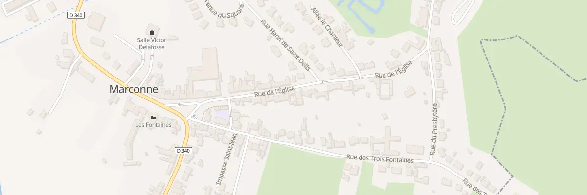 Plan du 16 Rue de l’Église à Hesdin-la-Forêt