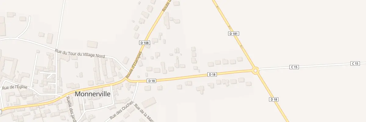 Plan du 7 Rte de Méréville à Monnerville