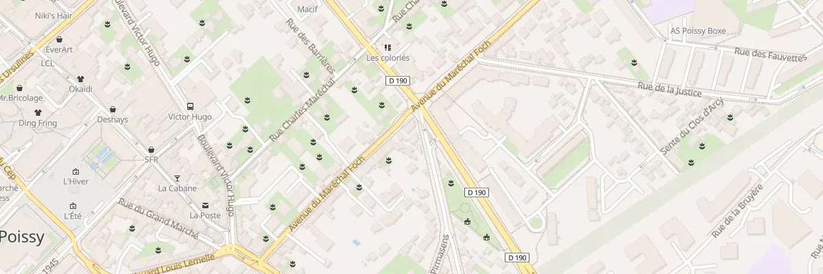 Plan du 4 Bd de Pirmasens à Poissy