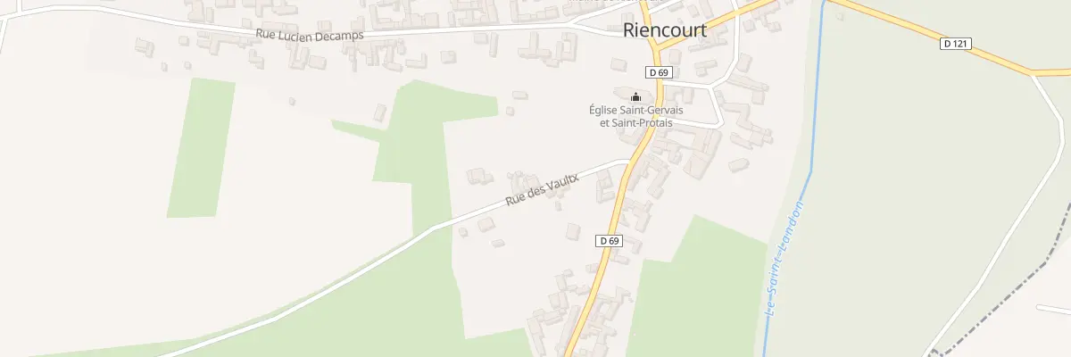 Plan du 5033 Rue des Vaulx à Riencourt