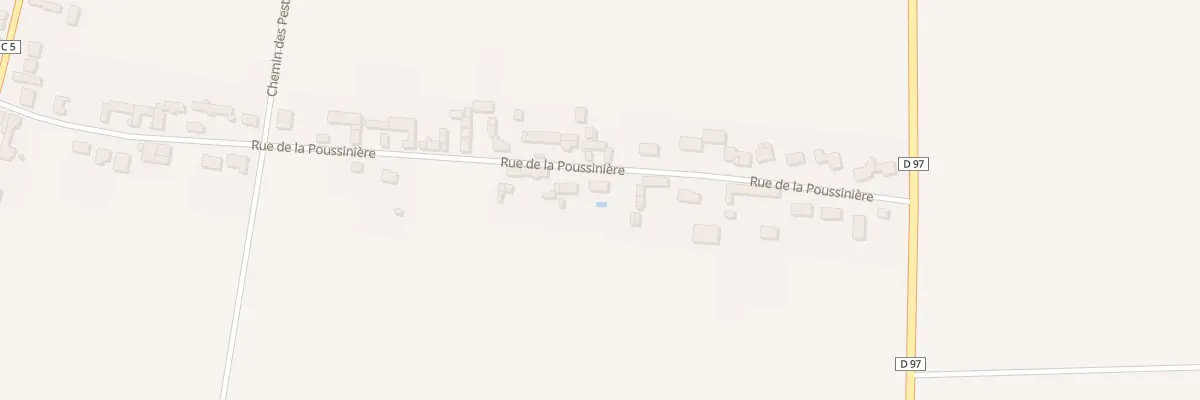 Plan du 48 Rue de la Poussinière à Bazoches-les-Gallerandes