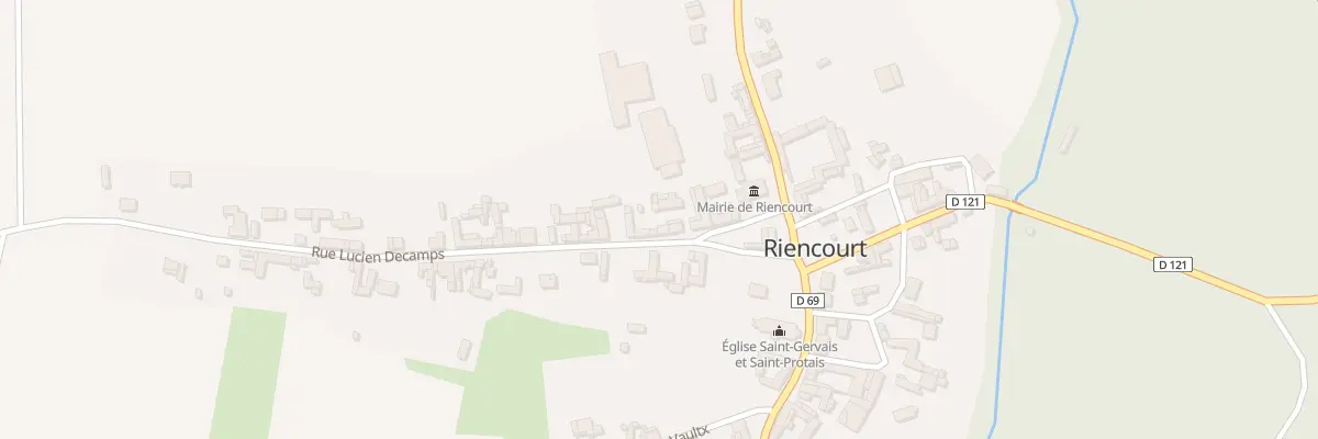 Plan du 6 Rue Lucien Décamps à Riencourt
