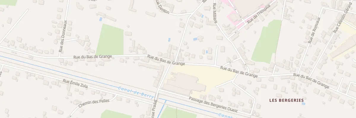 Plan du 62 Rue du Bas de Grange à Vierzon