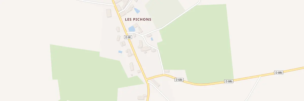 Plan du 15 Les Pichons à Pruniers