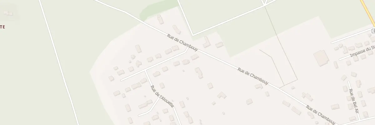 Plan du 28 Rue de l’Alouette à Vouzon