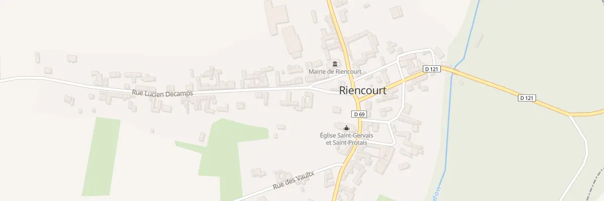 Plan du 9 Rue Lucien Décamps à Riencourt