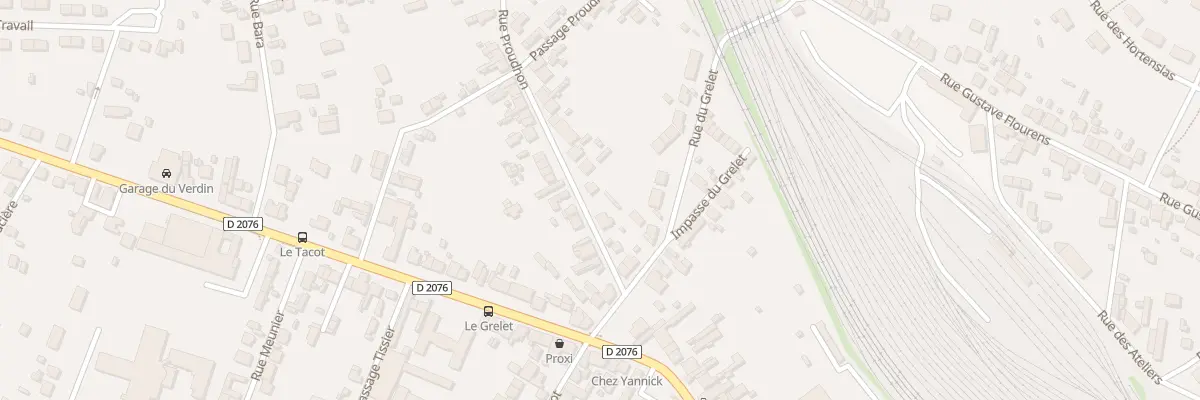 Plan du 5 Rue Proudhon à Vierzon