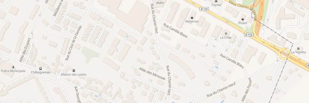 Plan du 15 Rue du Chemin Vert à Chambourcy