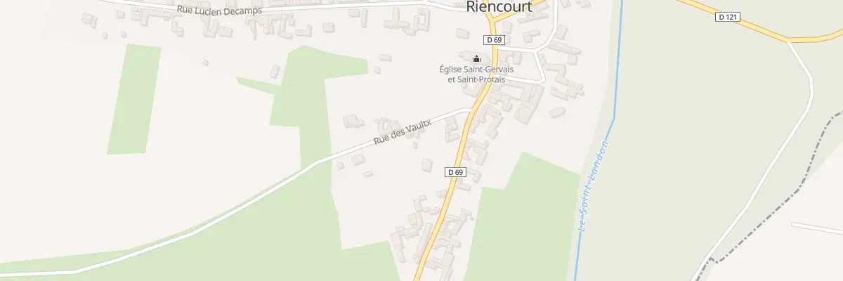 Plan du 5036 Rue des Vaulx à Riencourt