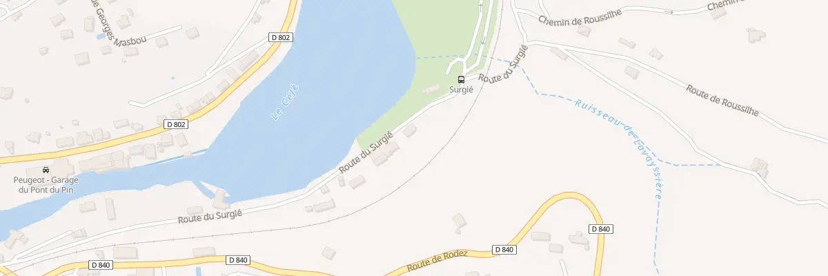 Plan du 520 Rte du Surgié à Figeac