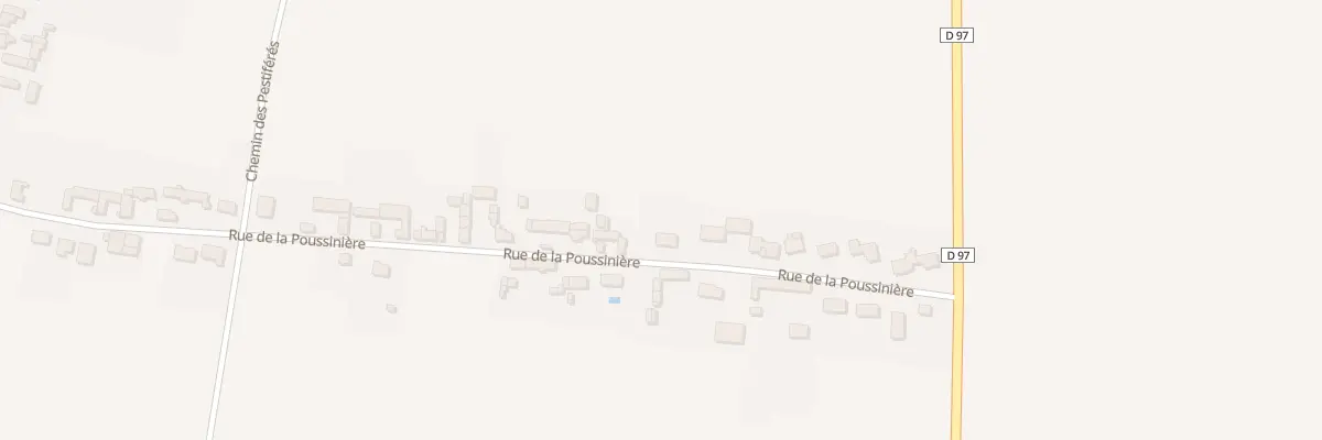 Plan du 27 Rue de la Poussinière à Bazoches-les-Gallerandes