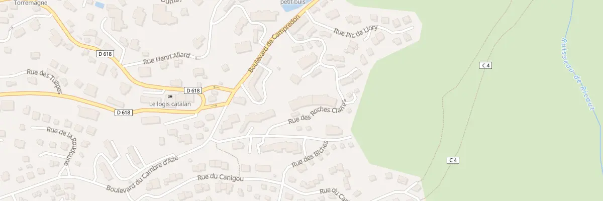 Plan du 18 Rue des Roches Claires à Font-Romeu-Odeillo-Via